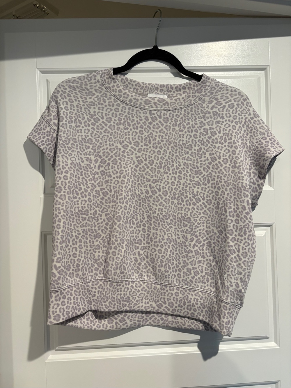 Evereve Leopard Short Sleeve Sweatshirt